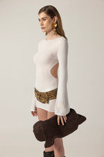 Delias Beyaz Mini Elbise