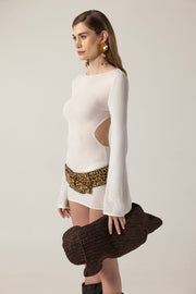 Delias Beyaz Mini Elbise