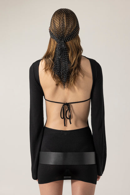 Delias Siyah Mini Elbise